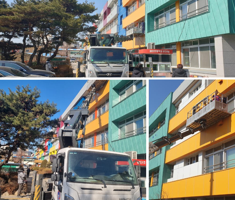 수원 학교 창문과 창틀청소 서비스 - 완벽한 청결을 위해 관한 작업사진입니다.