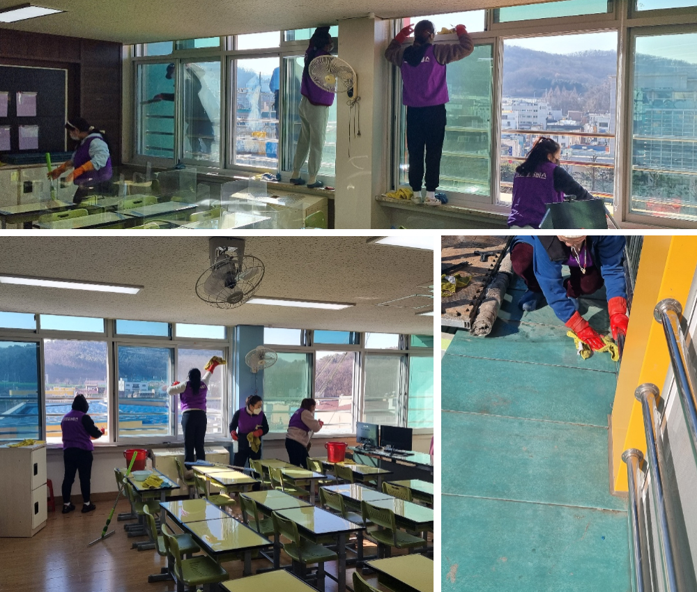 수원 학교 창문과 창틀청소 서비스 - 완벽한 청결을 위해 관한 작업사진입니다.