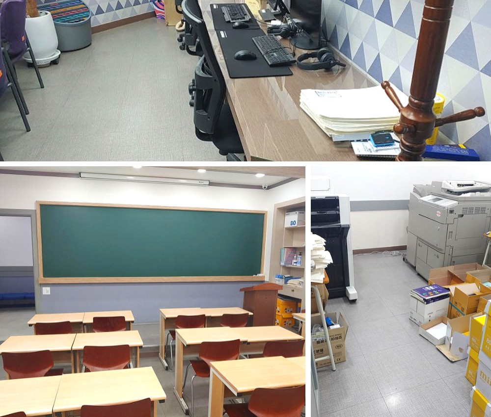 수원시 학원 청소 - 깨끗한 학습환경을 제공합니다 관한 작업사진입니다.